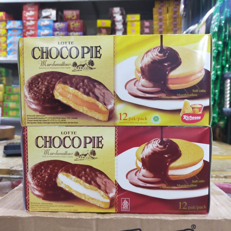 Jual Lotte Chocopie Marshmallow Isi Pcs Shopee Indonesia