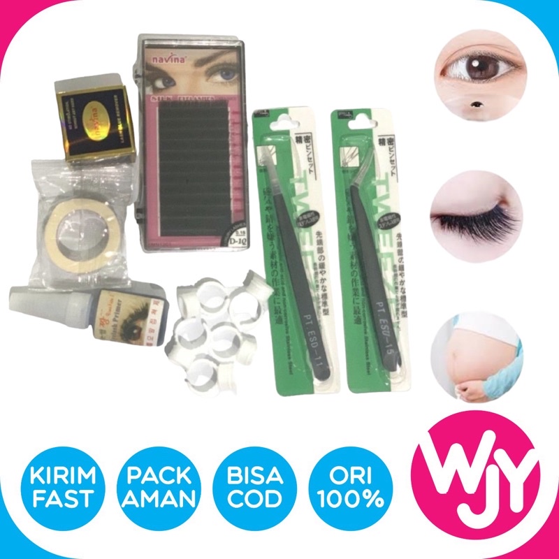 PAKET TANAM BULU MATA EYELASH EXTENSION DAN BONGKAR REMOVE BULU MATA / EYELASH