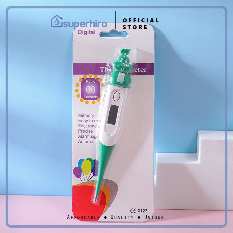 Termometer Digital Karakter Baby Thermometer Ujung Lentur Bayi Anak