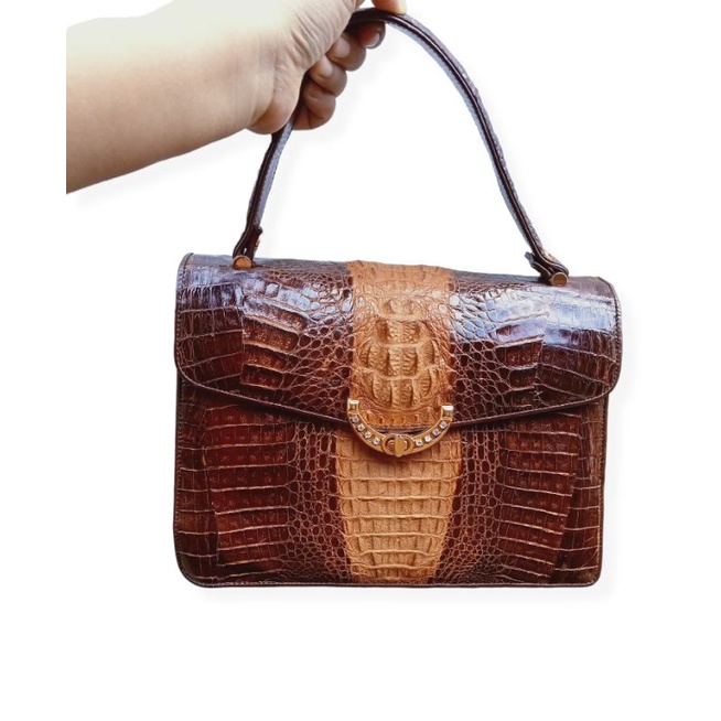 preloved handbag kulit buaya asli (nett)