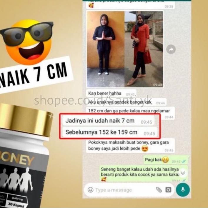 PROMO MURAH BONEY KAPSUL PENINGGI BADAN / BONEY SUPLEMEN PENINGGI BADAN ORIGINAL ༄ 875