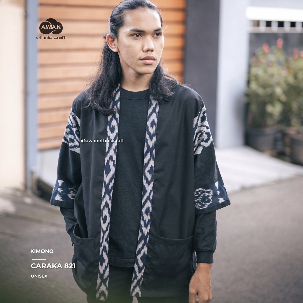 CARAKA Kimono Tenun Etnik Pria Wanita by Awanethniccraft