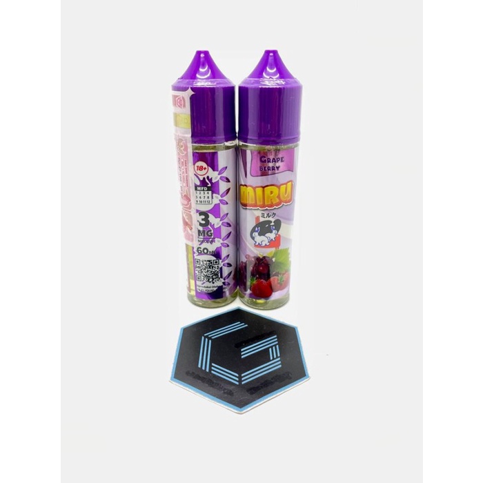 Miru GRAPE BERRY ICE 60ML 1PCS by Jozojo Brewery Liquid Zonic Anggur