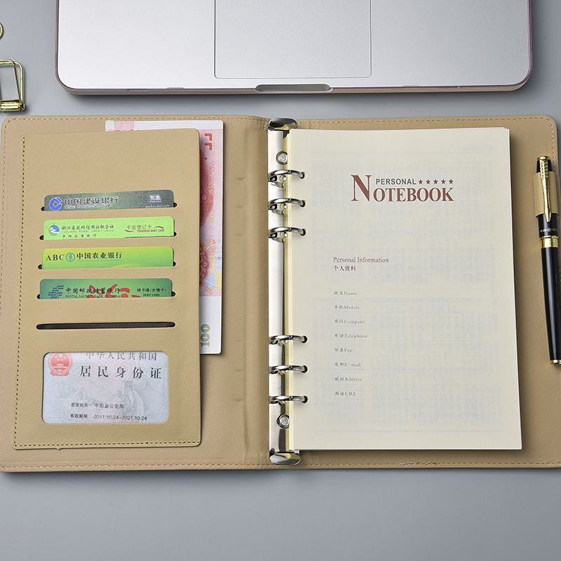 ⊙▥✟Sera A5 lepas kata sandi buku dengan kunci diary bisnis sederhana kulit notebook sub-kata sandi kunci notepad high-end halus