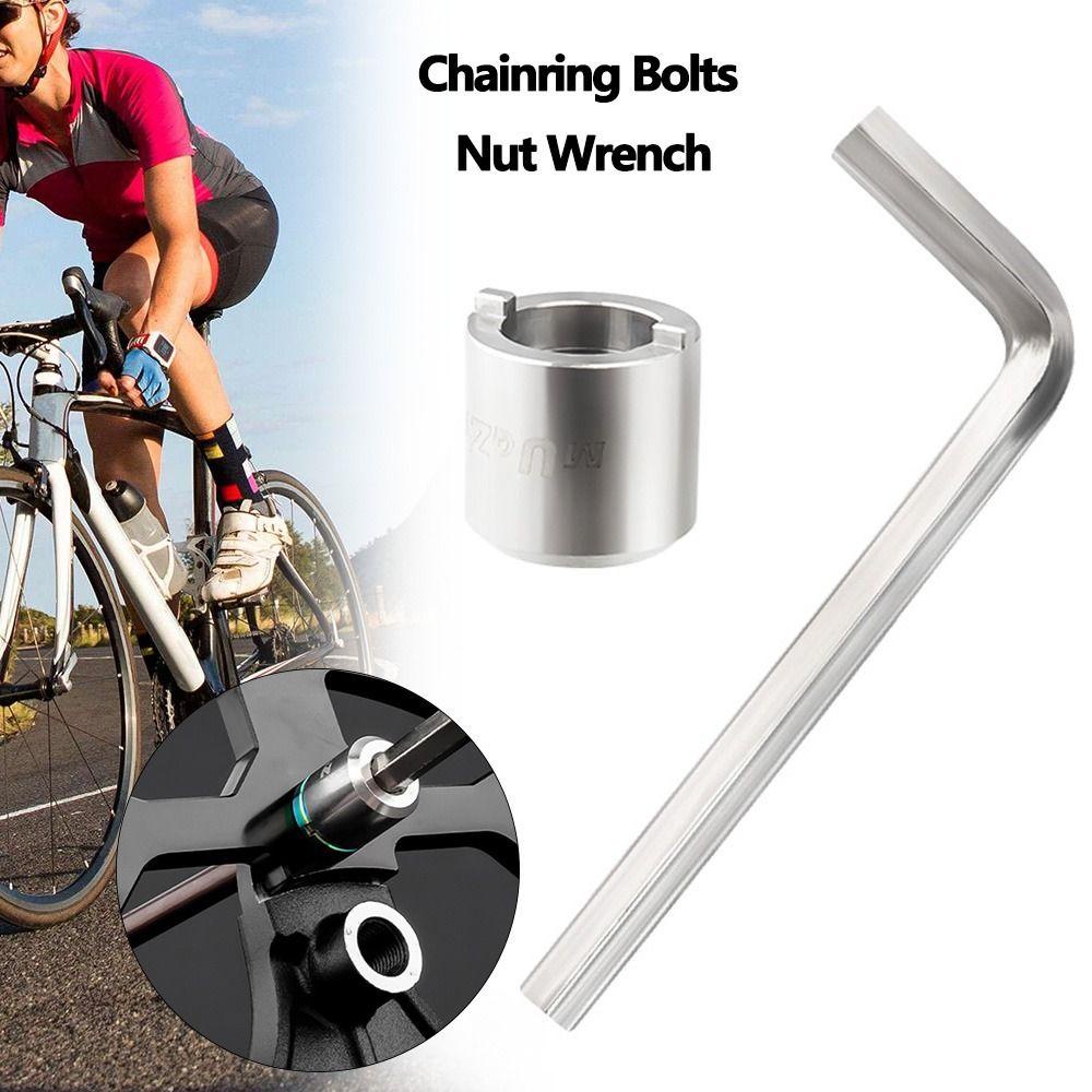 R-FLOWER Chainring Baut Nut Wrench Portable Fluted Disc MTB Alat Pasang Lepas Pasang