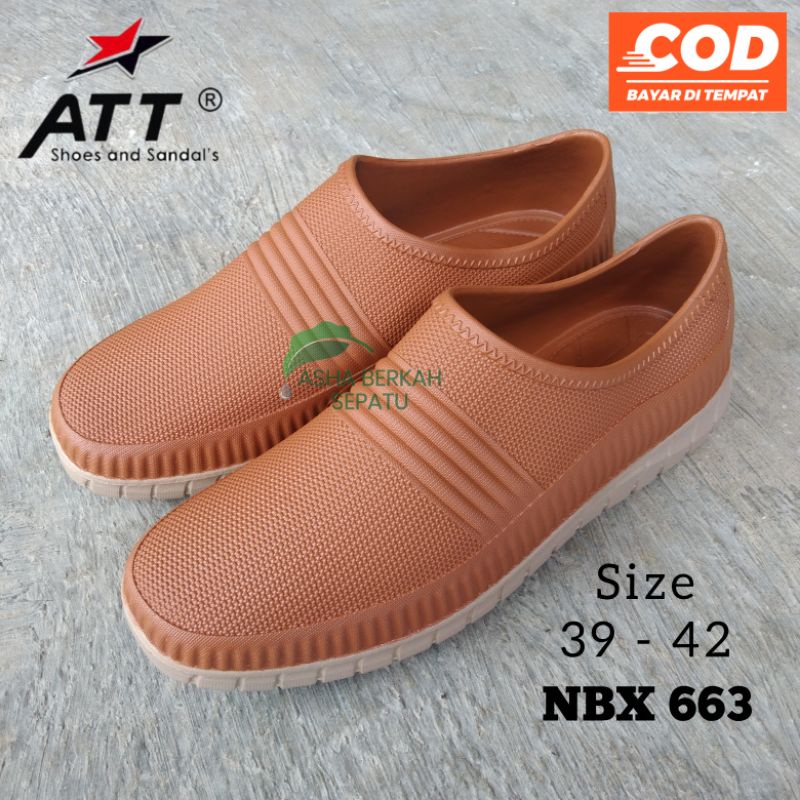 Sepatu Karet Pria Anti Air ATT l Sepatu Kerja Pria Slip On ATT NBX 663 UK 39-42