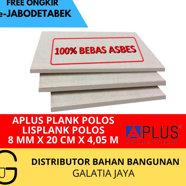 Aplus Plank - Lisplang - Lisplank Polos ukuran 8 mm x 20 cm x 4,05 M