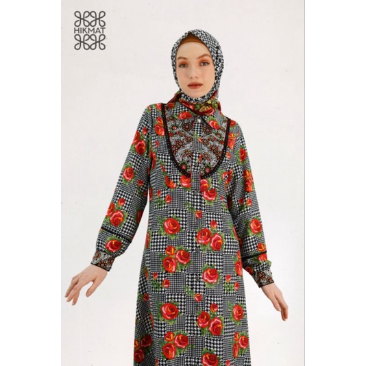 Neniku abaya Hikmat Fashion terbaru C6698. black