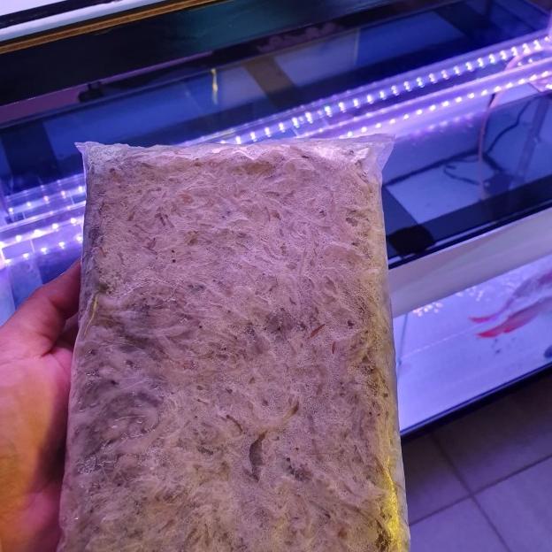 udang fresh beku, pakan ikan