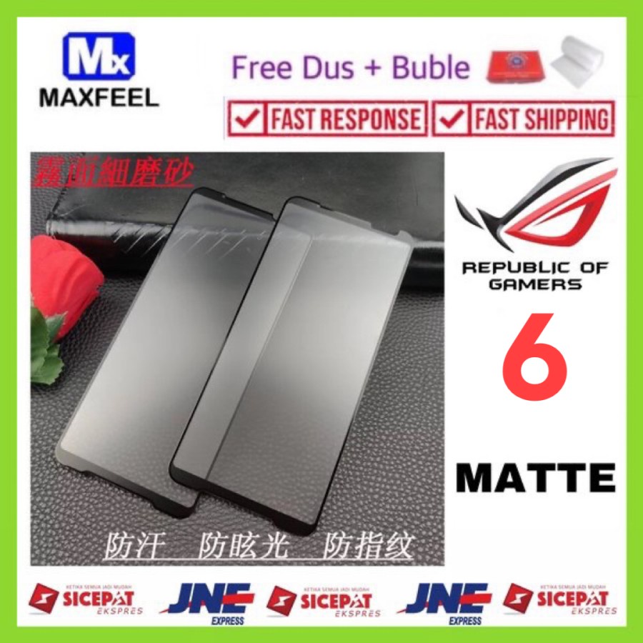 MAXFEEL Tempered Glass Anti Glare Matte Rog Phone 6 Original ROG phone 6 ROG PHONE 6