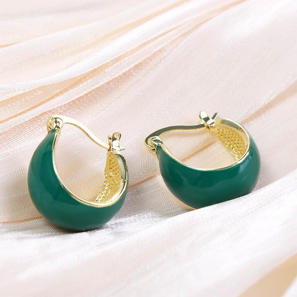 MXBEAUTY Drop Glaze Earrings Trendy Elegan Untuk Gadis Hadiah Pesta For Woman Anting Gaya Korea Unik