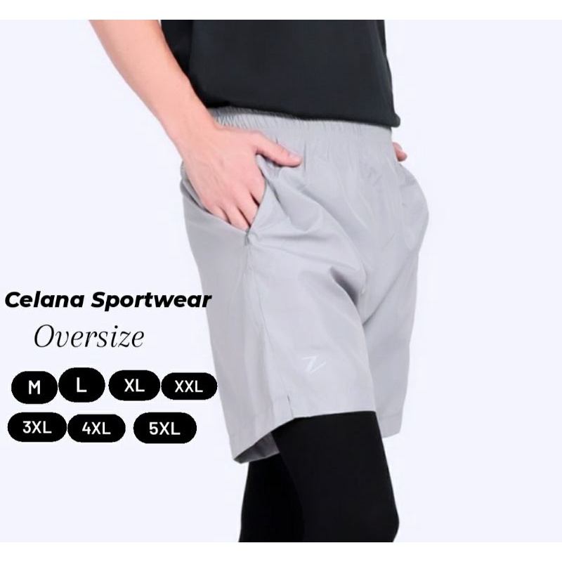 Celana Sportwear Pria OVERSIZE MK-501 Kolor Olahraga GYM Golf Zumba Fitnes Laki Laki Premium Dingin Celana Sepedahan JUMBO 5XL
