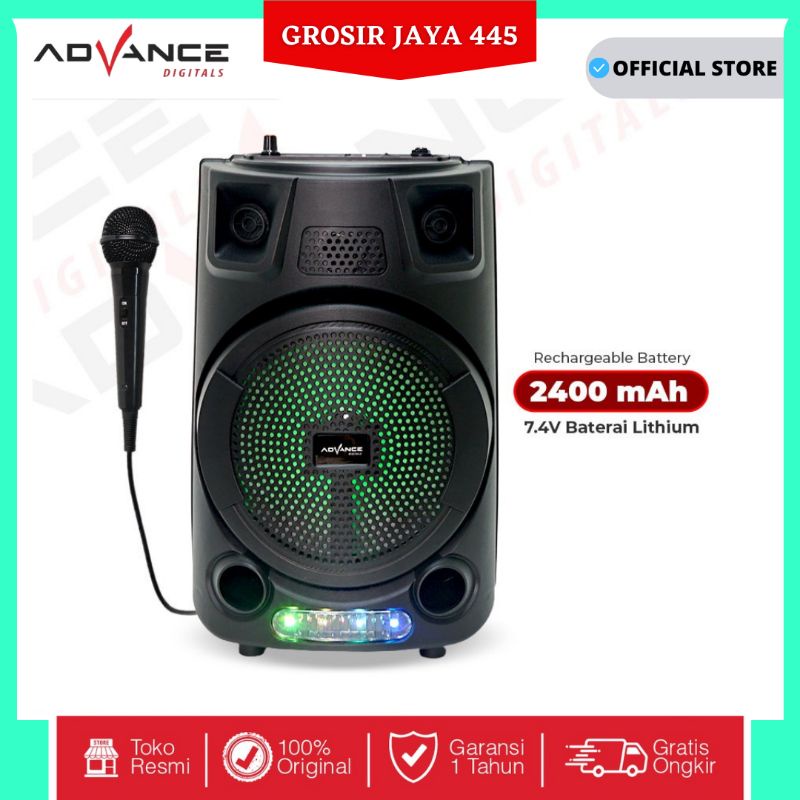 Speaker Advance S 70 BT Bluetooth Plus Mic Karaoke Advance S70 Speaker Meeting 8&quot; inch s70 Wirelles Portable