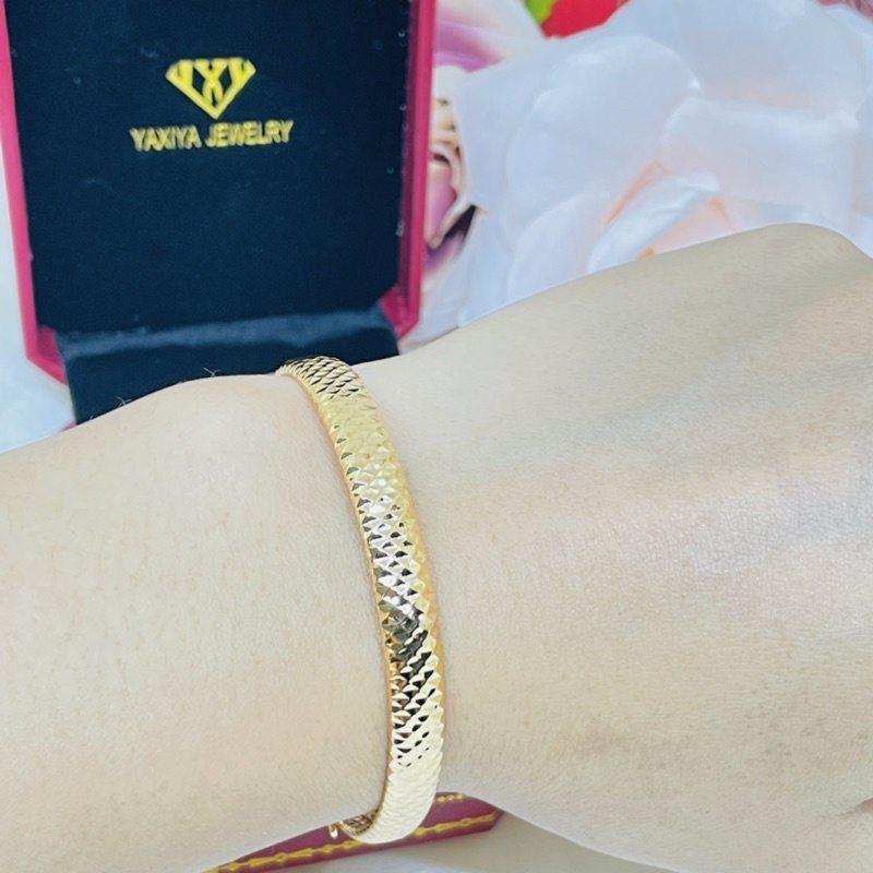 Gelang tangan bangle gold Yaxiya Dewasa