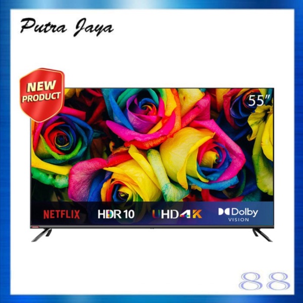 Changhong Framless Android 9.0 4K UHD Smart TV 55 Inch LED TV-U55H7 Promo