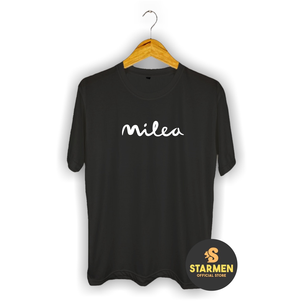 Kaos Distro Pria T-Shirt Motif Kata Kata MILEA