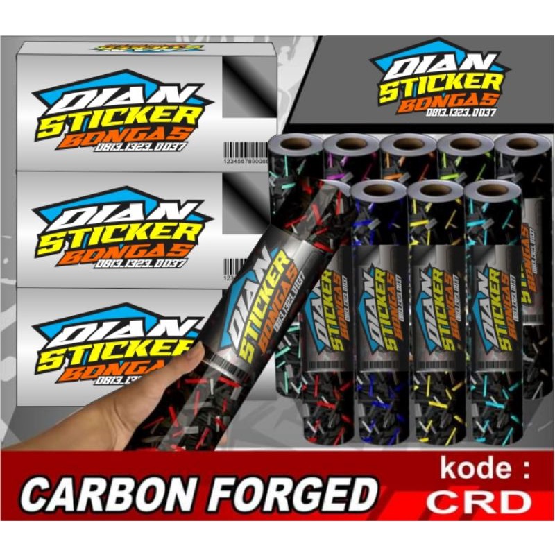 Jual Stiker Sticker Motif Carbon Forged Ukuran X Cm Shopee Indonesia