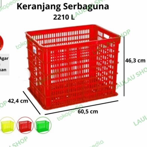 

BOX CONTAINER GREEN LEAF 2210 L / KERANJANG INDUSTRI UNTUK SPARE PART