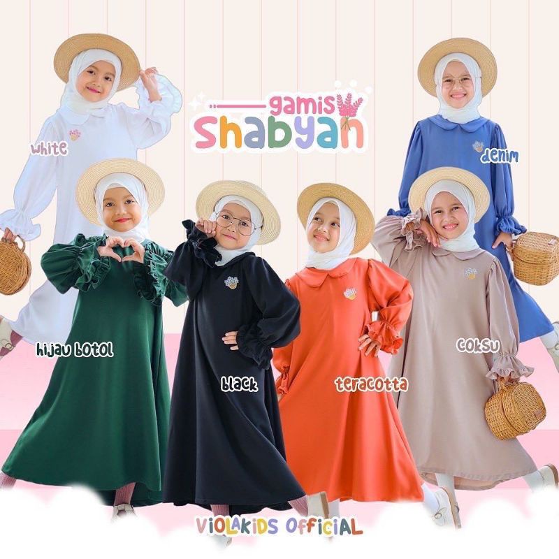 Gamis shabyan gamis anak perempuan | dress anak viola