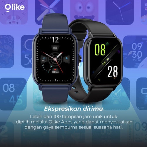 Olike W12 Smartwatch Horizon HD Full Touch Screen Real Time temperatur