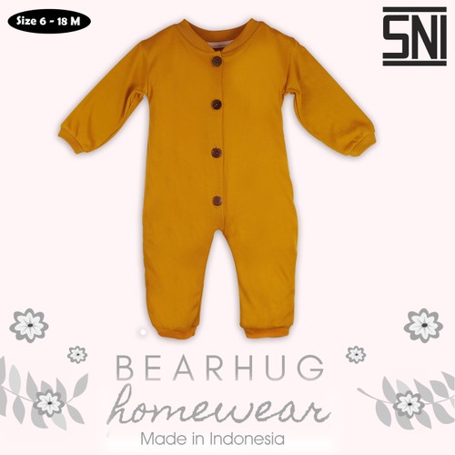♥BabyYank♥ Bear Hug Baby Jumper Panjang - Jumsuit Sleepsuit Sleepwear - Baby HomeWear Jumper HKX100B