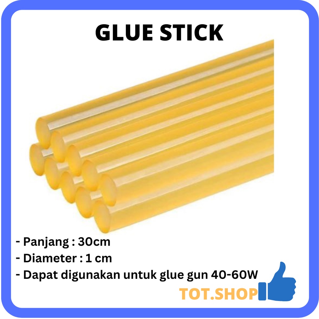 

REFILL Glue Stick [BESAR] 30cm x 1 cm / Isi Lem Tembak Besar Lem Bakar 40-60 W