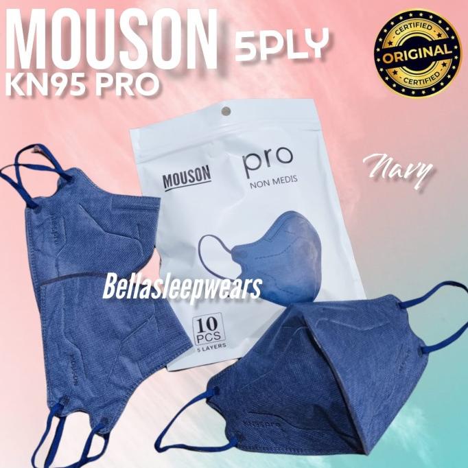 PRO KN95 MOUSON NAVY 5PLY- MASKER KN95 PRO KOREA MOUSON DARK BLUE t-bellasleepwears Segera Dapatkan