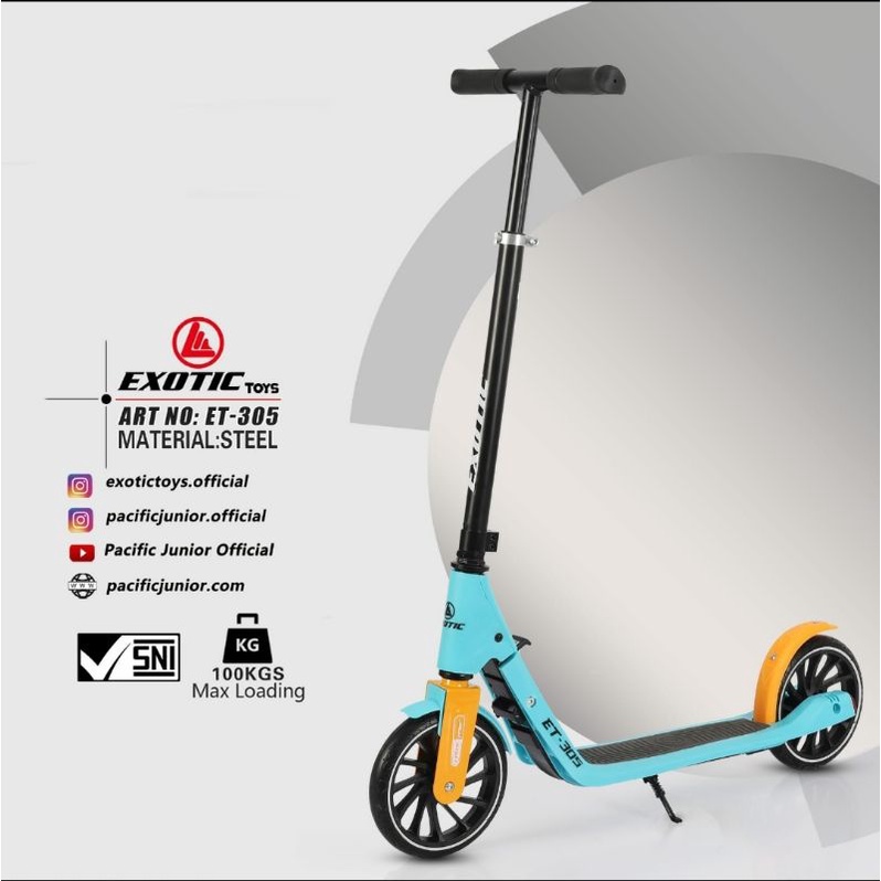 Skuter Otoped Anak dewasa Exotic ST 2022 ET HB 305 312 Scooter Roda Dua HB305 HB312 Lipat