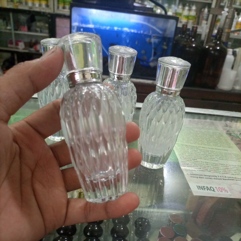 parfum terlaris cowo cewe botol cristal 50ml bebas request