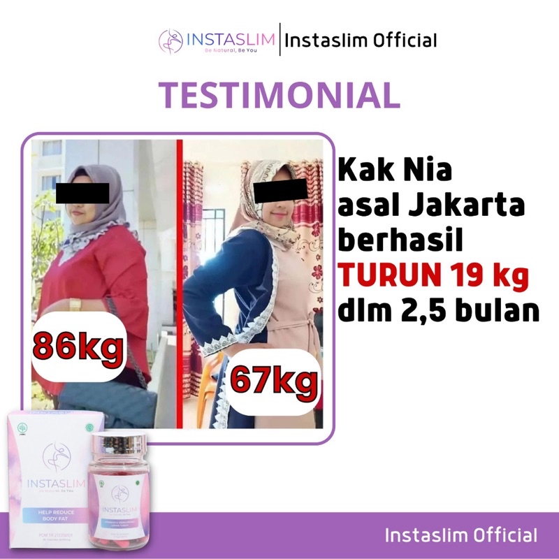 STRONG BOOSTER INSTASLIM - 5X TURUN BB LEBIH CEPAT - DIET TERAMPUH - PELANGSING BADAN AMPUH