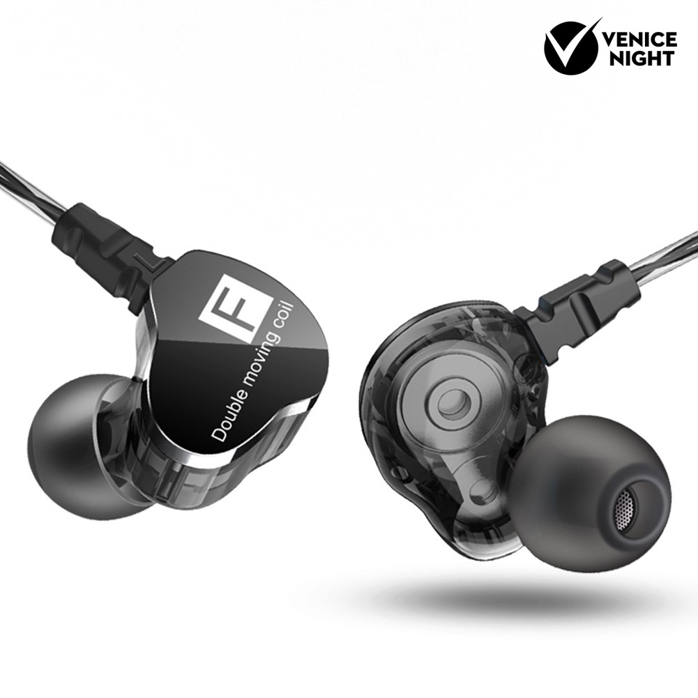 (VNEP) (Berkabel) QKZ CK9 Heavy Bass HiFi 3.5mm In-Ear Olahraga Earphone Headset dengan Mic