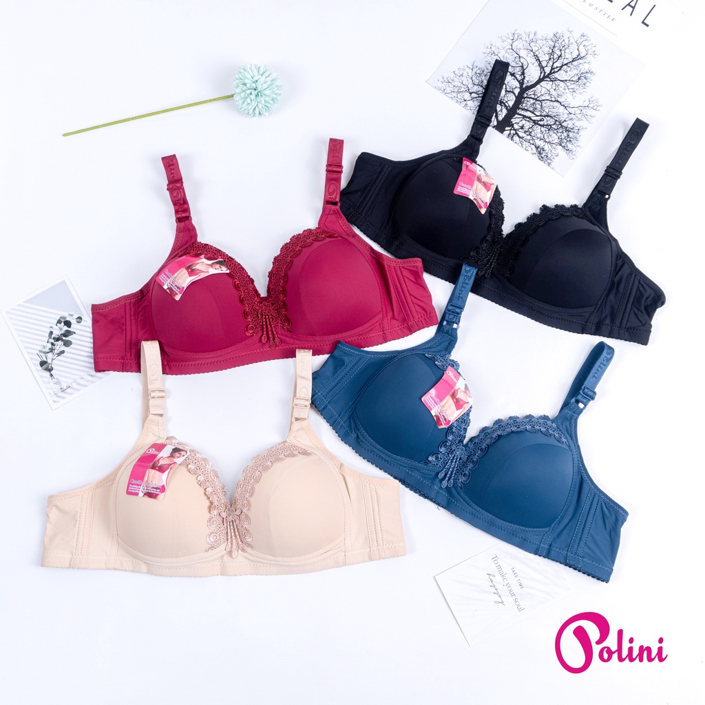 HW - Bra Bh Wanita Jumbo Ukuran Besar Tanpa Kawat Kait 3 666 Polini