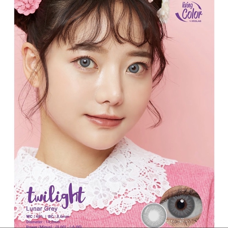 Softlens Twilight Lunar Grey by Living Color MINUS (0,50 - 6,00) dia 14,2