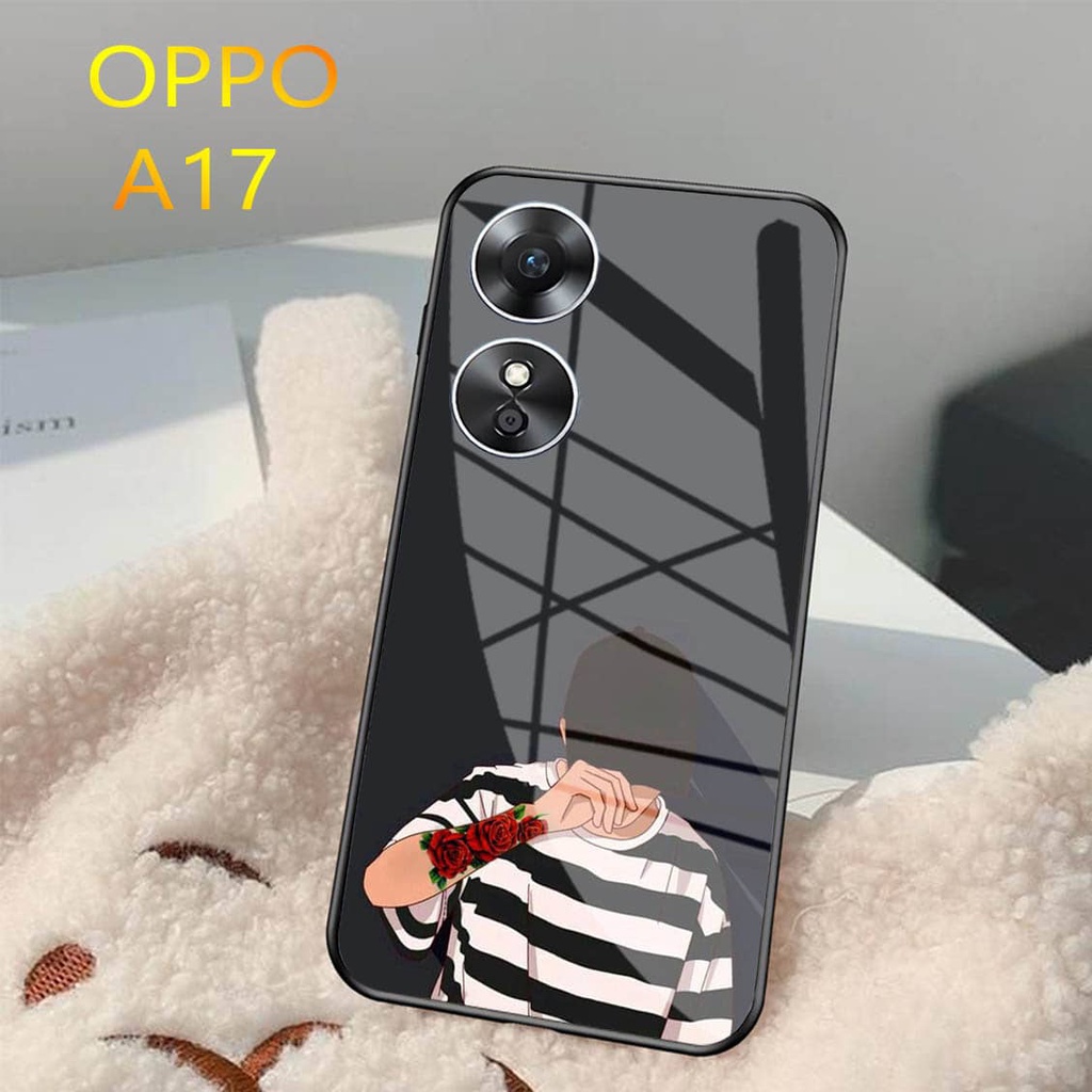 Jual Softcase Glass Kaca OPPO A17 2022 - Casing HP OPPO A17 2022 [ S12