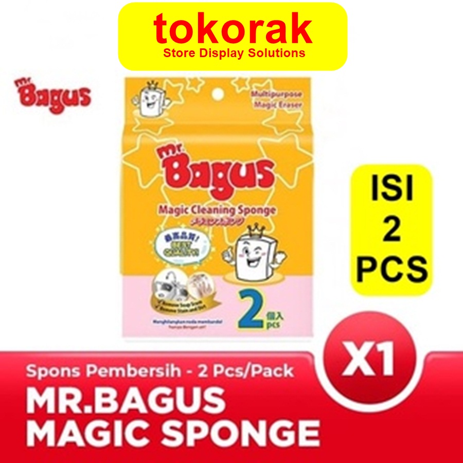 MR. BAGUS MAGIC SPONGE 2'S SPONS AJAIB ISI 2 PCS S SPON