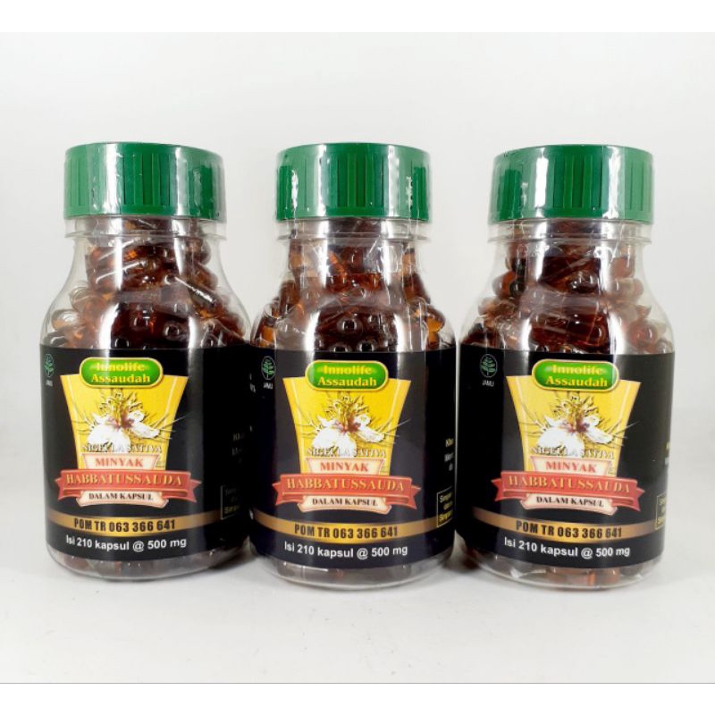 habatussauda innolife 210 kapsul /minyak habbatusauda /jintan hitam original /black seed