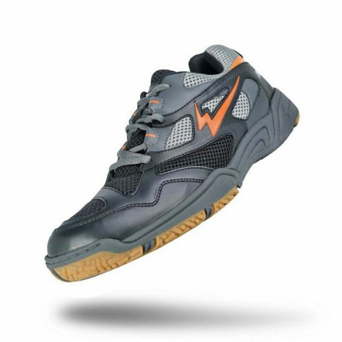 Eagle Orbit || Orbits Sepatu Badminton Eagle ORIGINAL - hitam abu, 38
