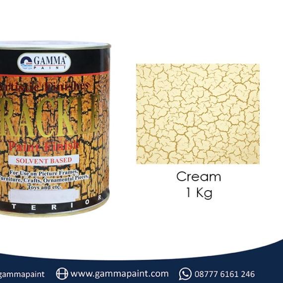 CRACKLE Paint Effect - 1L - Solvent Based - Cat Efek Motif Retak - Cream