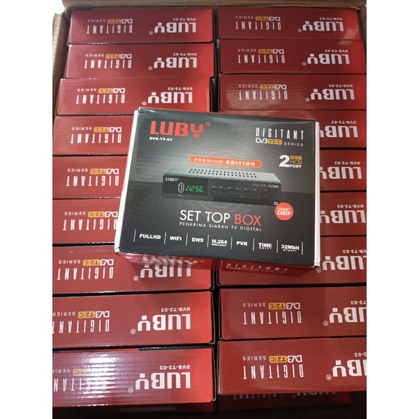 STB Luby DVB-T2-01 ,T2-02 , T2-03 set top box Siaran TV Digital Full HD