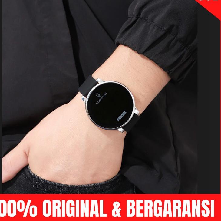 ➢❈ Jam Jm Tangan Pria Wanita Digital Sport Watch Touch Screen LED Display Tali Rubber Skimei Skmei 1