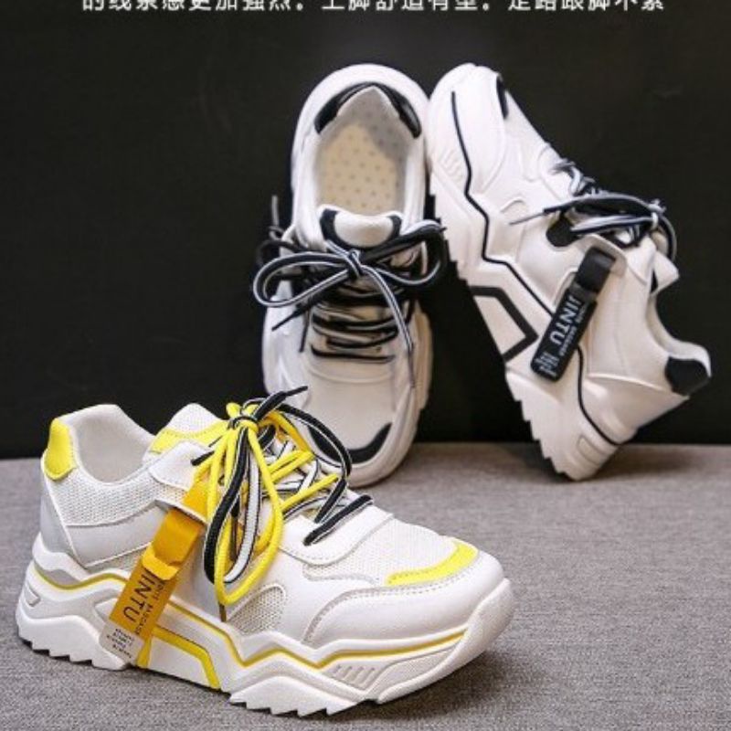 Sepatu wanita Sneakers terbaru kekinian Jintu/Sepatu Korea/Sepatu Sneakers Wanita/Sepatu Sneakers ce