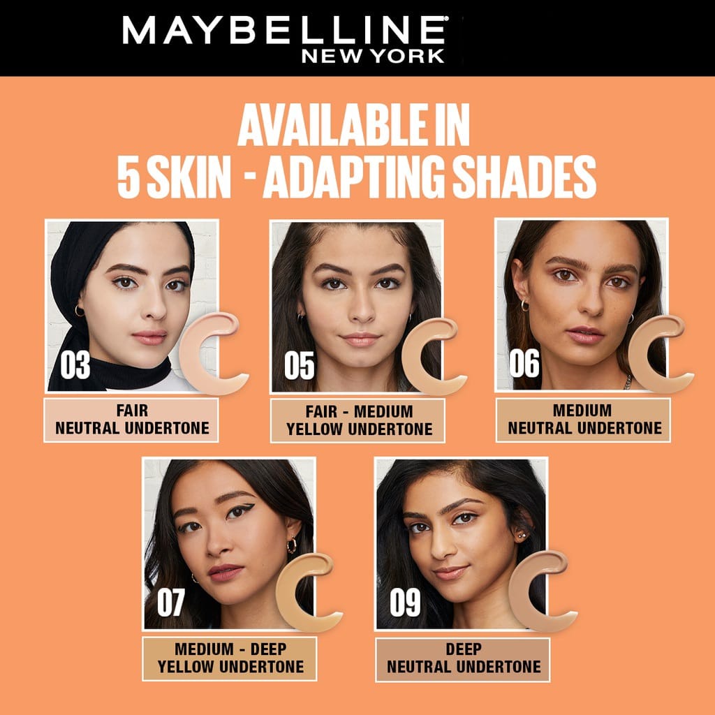 MAYBELLINE Fit Me Fresh Tint 30ml  - Foundation Tint with Vit C &amp; SPF 50 for Fresh &amp; Bright Look Face Make Up