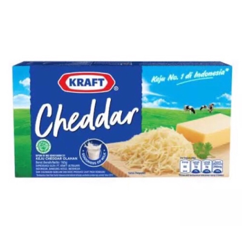 

Kraft Keju Cheddar 165 gram / keju kraft