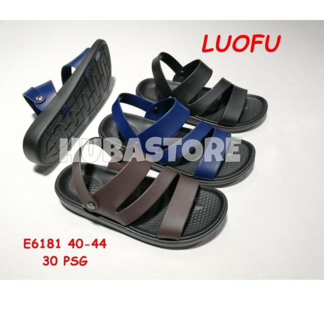 SANDAL JELI TALI PRIA SANDAL KARET COWO LUOFU IMPOR E6181