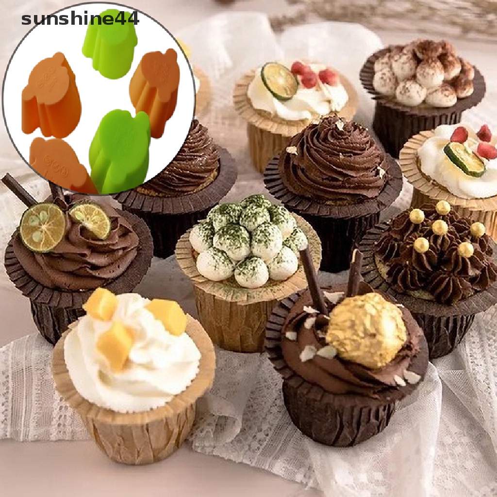 Sunshine 1Pc Cetakan Kue Tart Bentuk Wajah Perempuan Bahan Silikon