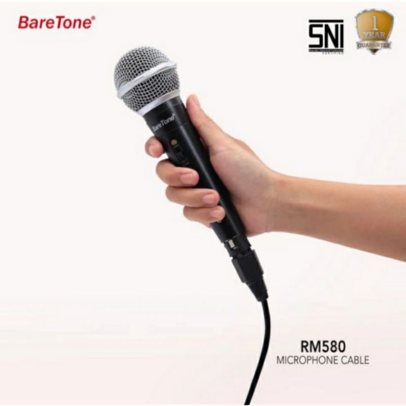 mic kabel original baretone rm 580 microphone mic karaoke