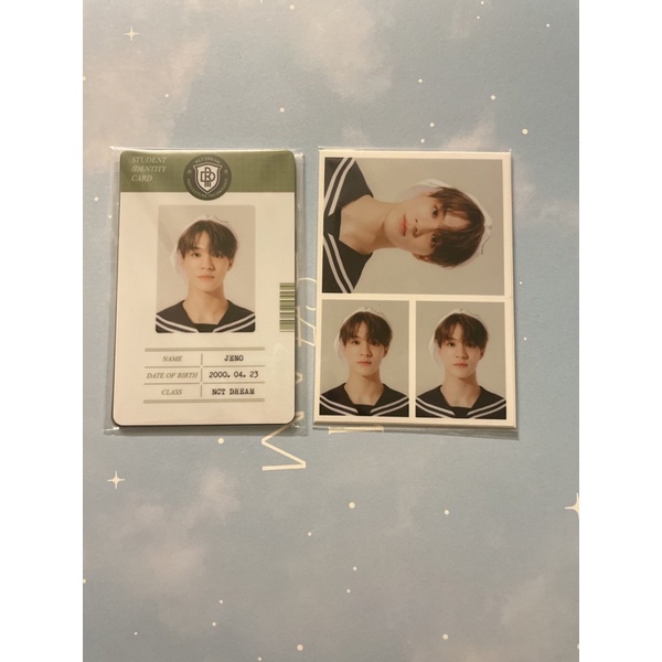 PC PHOTOCARD JENO NCT DREAM BACK TO SCHOOL BTS 2021 STUDENT ID CARD ID PHOTO