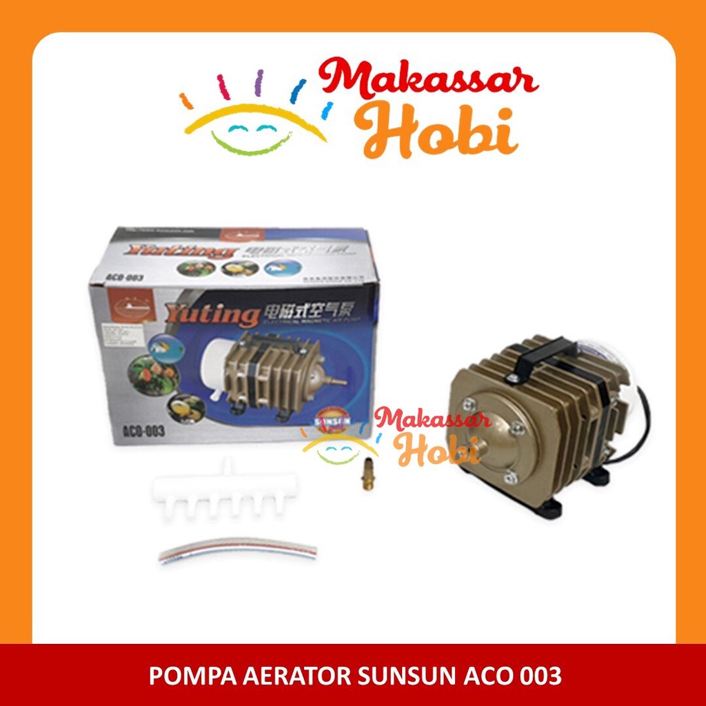 Aerator SUNSUN Yuting ACO 003 Air Pump Pompa Udara Aquarium Kolam Ikan