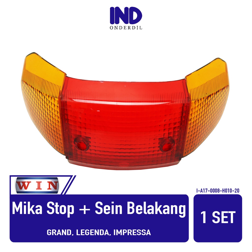 Mika Kaca Lampu-Lensa Stop Reflektor Rem-Lampu Sein-Sen Belakang Merk Win Grand &amp; Legenda &amp; Impressa-Impresa