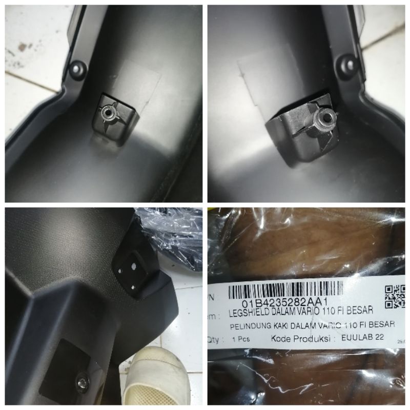 Legshield legsil cover kontak bawah vario 110 fi injeksi stater kasar win